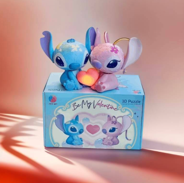 3D Puzzle Liebe Stitch und Angel