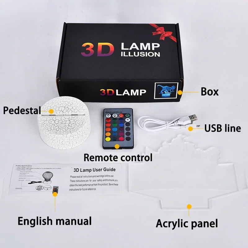 3D-Lampe Stitch