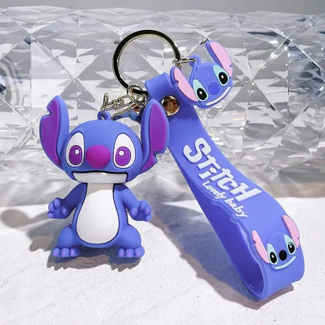 Stitch & Angel Magic Keychain