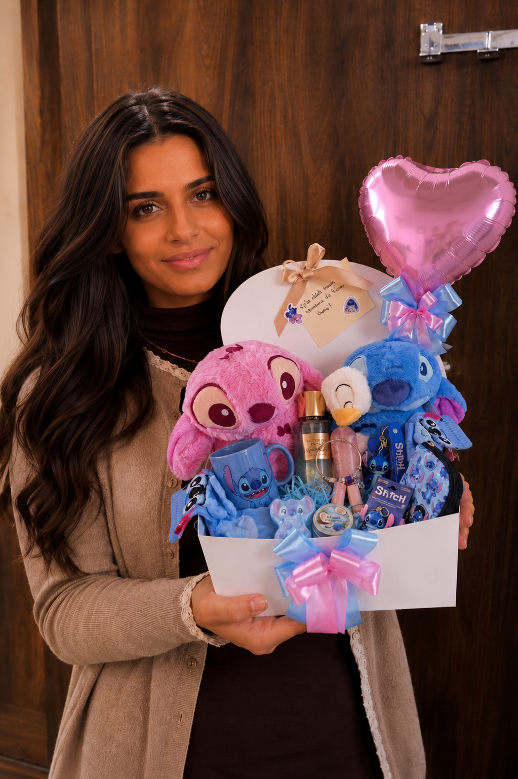 💙 Personalisiertes Stitch Geschenkset – Rosa oder Blau 🩷🩵