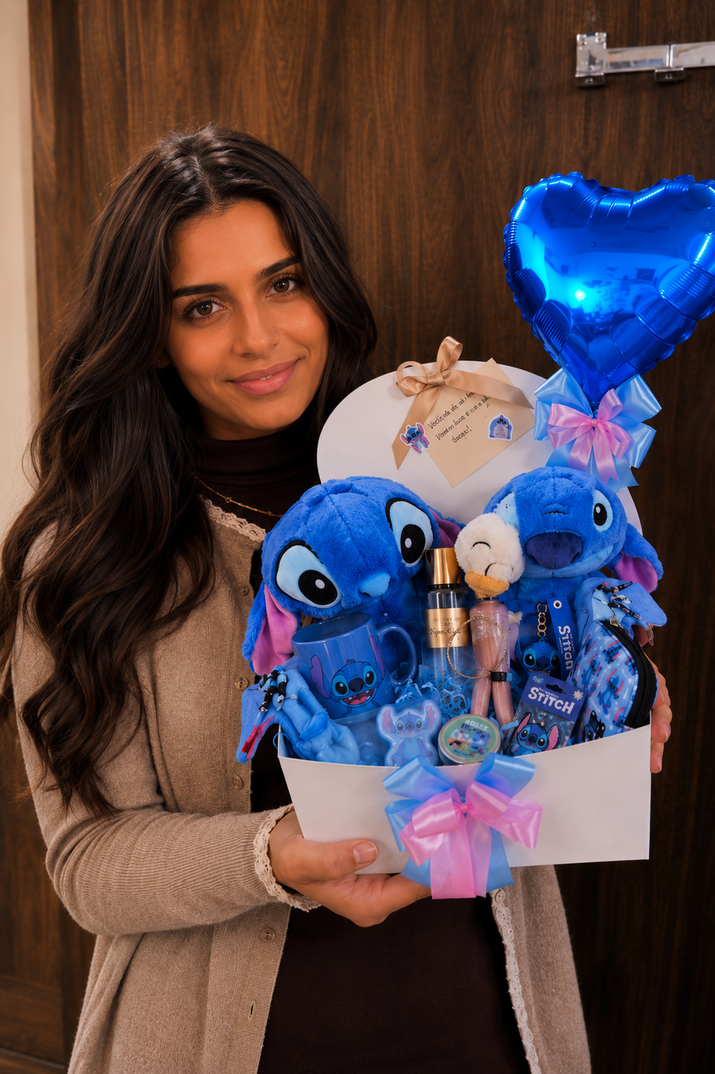 💙 Personalisiertes Stitch Geschenkset – Rosa oder Blau 🩷🩵