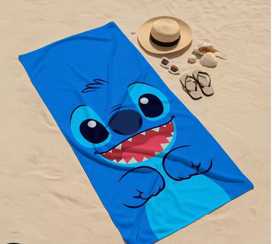 Stitch Microfiber Beach Towel – Summer Edition 🌴💙