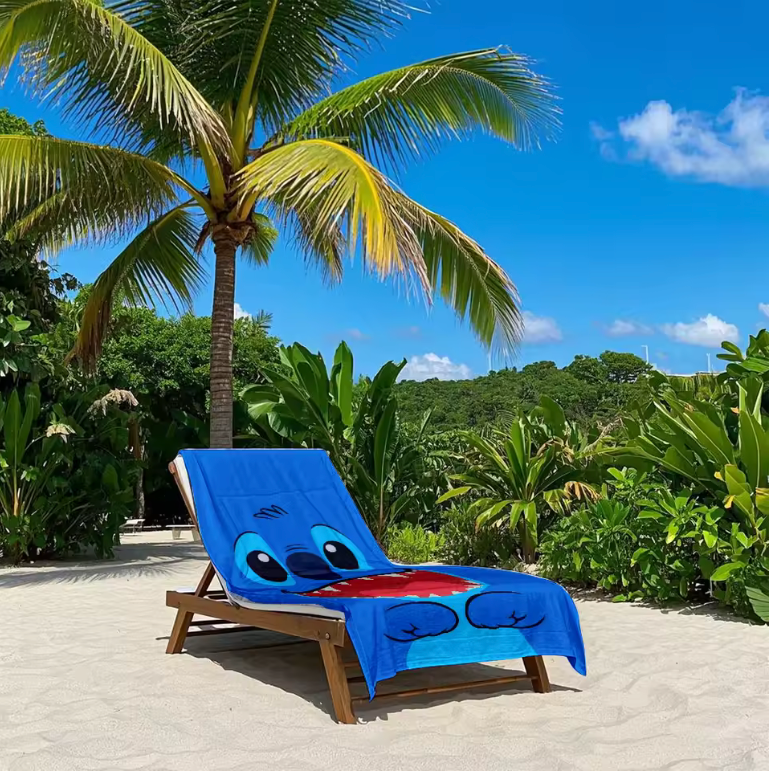 Stitch Microfiber Beach Towel – Summer Edition 🌴💙