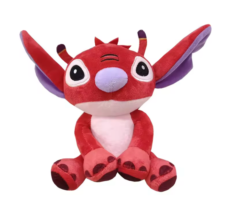 Duo Géant Stitch & Leroy – 100 cm 💙❤️