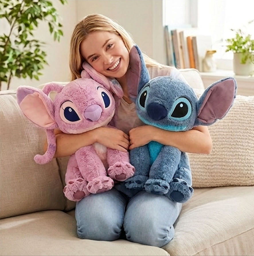 Duo Géant Stitch & Angel 140cm 💙💗