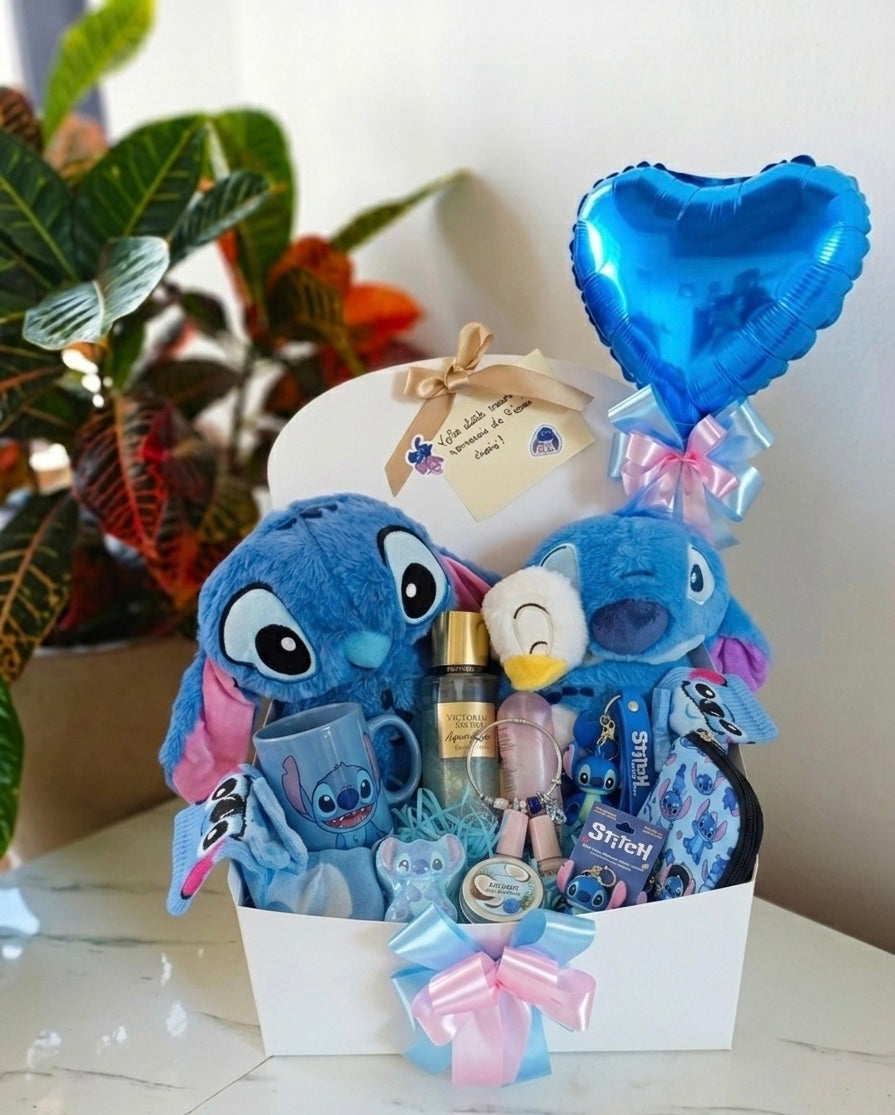 💙 Personalisiertes Stitch Geschenkset – Rosa oder Blau 🩷🩵