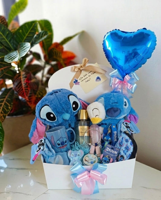 💙 Personalisiertes Stitch Geschenkset – Rosa oder Blau 🩷🩵