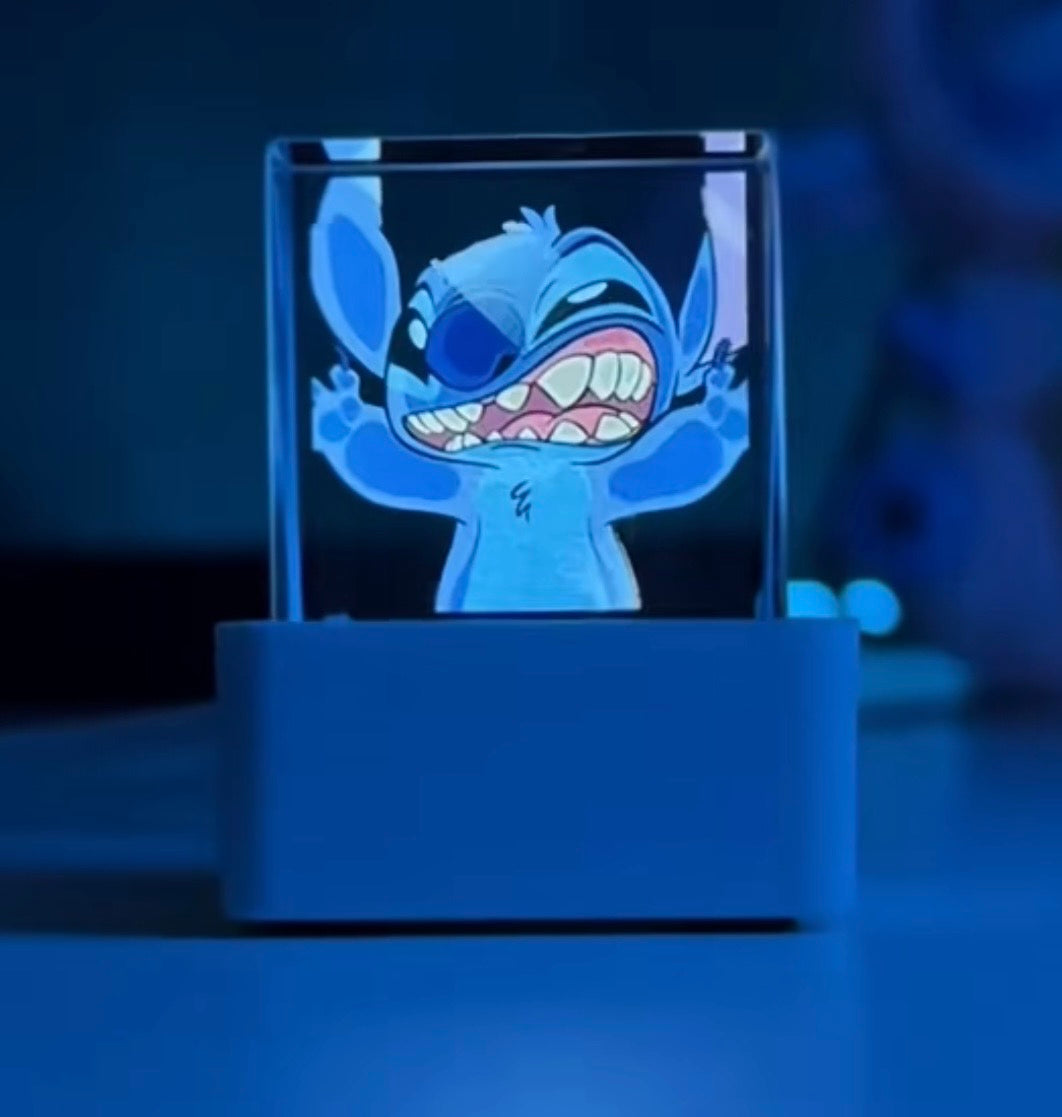 Stitch-Kristallwürfel