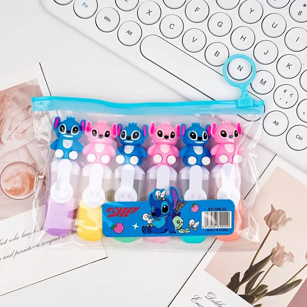Lot de 6 Surligneurs Stitch