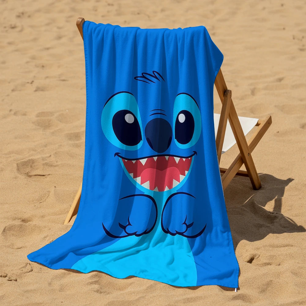 Stitch Microfiber Beach Towel – Summer Edition 🌴💙